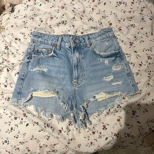 ZARA the high waist mini short size 2